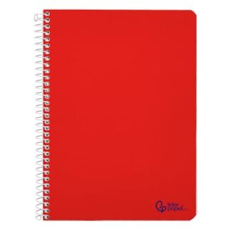 Liderpapel Quaderno a spirale a5 smart copertina morbida 80h 75gr quadro 4mm con margine colori assortiti unità