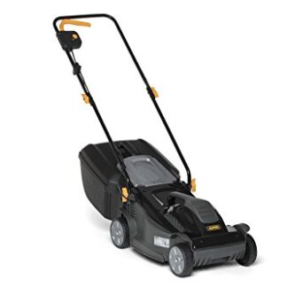 Alpina Rasaerba Elettrico BL 380 E, Larghezza Taglio 38 cm, Motore da 1400 W, Fino a 500 m2, Altezza di Taglio Regolabile in 3 Posizioni, Nero, 38 cm
