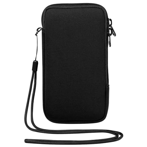 Custodia per Cellulare in Neoprene,Custodie Protettiva Universale Per Telefono,Borsa Per Telefono con Cinturino,Tasca per Cellulari con Cerniera