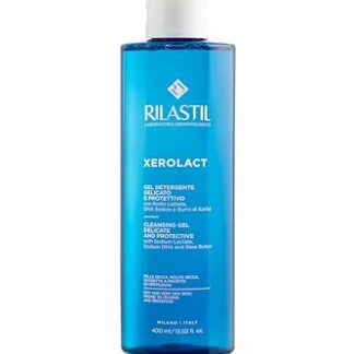 Rilastil Xerolact Gel Detergente per Neonati, Bambini e Adulti, Delicato e Protettivo per le Pelli con Tendenza Atopica, Confezione da 400ml