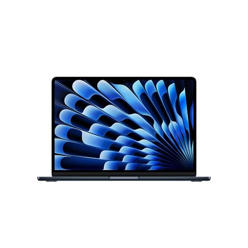 Apple Portatile MacBook Air 13'' con chip M4 (2025): progettato per Apple Intelligence, display Liquid Retina da 13,6'', 16GB di memoria unificata, 256GB di archiviazione SSD, Touch ID; Mezzanotte