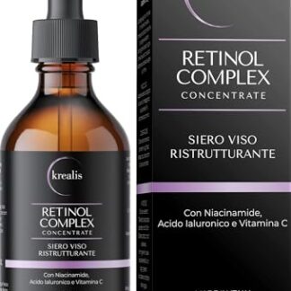 100ml - Retinolo Viso Completo con Niacinamide, Acido Ialuronico e Vitamina C, Siero Retinolo Idratante, Siero Viso, Antirughe, Antimacchia