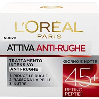 L'ORÉAL Crema Viso Donna Antirughe Intensiva Giorno, 50 ml, Confezione da 1