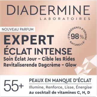 Diadermine - Expert Crème viso Eclat Intense Jour - Cura ravvivante brillante giorno - Pepe matura ed esigenti - Illumina, Rinforzo, Leviga, Energese - Cura del viso - Cura Anti-Age - Vasetto da 50 ml