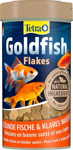 Tetra Goldfish Flakes - Mangime in Fiocchi per Tutti i Pesci Rossi e Altri Pesci d'Acqua Fredda, lattina da 250 ml